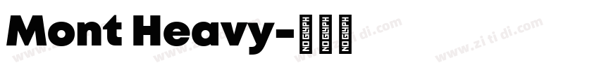 Mont Heavy字体转换